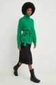 Answear Lab sweter z wełną 98250.3w zielony WW23