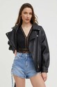 Answear Lab pantaloni scurti jeans SK1287.KK albastru WW23