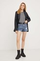 Answear Lab pantaloni scurti jeans 3150.IWK albastru WZ23