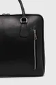 μαύρο δερμάτινη τσάντα φορητού υπολογιστή Answear Lab