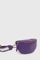 Usnjena opasna torbica Answear Lab vijolična