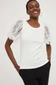 biały Answear Lab t-shirt X kolekcja limitowana SISTERHOOD