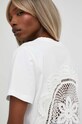 Answear Lab t-shirt bawełniany X kolekcja limitowana BE SHERO biały wh088.KK