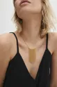 zlata Pozlačena ogrlica Answear Lab Ženski