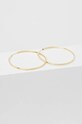 Dodaci Srebrne naušnice presvučene zlatom Answear.LAB 24899.HWK zlatna