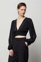 Blúzka Answear Lab čierna 24y23349.tdb
