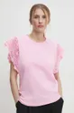 ροζ Μπλουζάκι Answear Lab