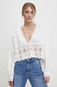Pamučna majica Answear.LAB bijela 9297.HWK