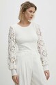 Answear Lab pulover MCY05540.HWK alb WW24