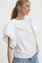 biały Answear Lab bluzka bawełniana