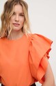 Бавовняна блузка Answear Lab помаранчевий 23438.th