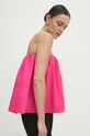 Βαμβακερό τοπ Answear.LAB ροζ 23230.tjs