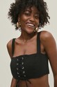 Answear Lab top de in negru 19604.tjs