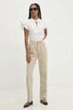 Answear Lab bluza din bumbac 3133.FH alb WW24