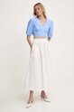 Answear Lab bluza din bumbac 1137.ijs albastru WW24
