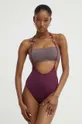 fioletowy Answear Lab dwuczęściowy strój kąpielowy Damski
