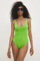 zielony Answear Lab jednoczęściowy strój kąpielowy