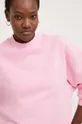 ροζ Βαμβακερή μπλούζα Answear Lab