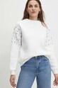 Odzież Answear Lab bluza sng.bld.tjs biały