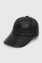 Кожаная кепка Answear Lab чёрный