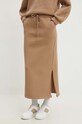 Answear Lab komplet - bluza i spódnica brązowy 23254.HWK