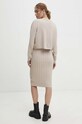 Answear Lab rochie și cardigan bej QQ8233.1HWK