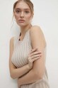 Answear Lab rochie și cardigan QQ8233.1HWK bej