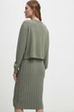 Îmbrăcăminte Answear Lab rochie și cardigan QQ8233.1HWK verde