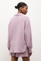 Answear.LAB komplet damski bawełniany fioletowy WW24-DKD00W