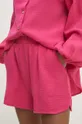 ružová Bavlnená košeľa a šortky Answear Lab