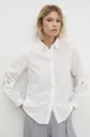 белый Рубашка с примесью льна Answear Lab