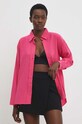 Answear Lab cămașă roz 3005.TJS
