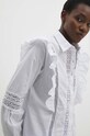Bavlněná košile Answear.LAB bílá D300.HWK