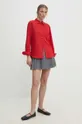Answear Lab camicia in cotone rosso