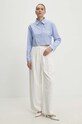 Одяг Бавовняна сорочка Answear Lab 2395.td блакитний