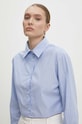 Бавовняна сорочка Answear Lab 2395.td блакитний