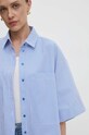 Answear Lab cămașă din bumbac bleumarin 5482.td