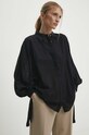 Answear Lab cămașă din bumbac negru 33624.td