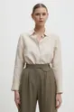 beige Answear Lab camicia di lino