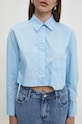 Хлопковая рубашка Answear.LAB 2486.ijs голубой
