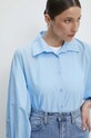 Бавовняна сорочка Answear.LAB s22013.ijs блакитний