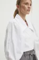 biały Answear Lab koszula bawełniana