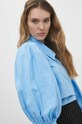 Answear Lab cămașă din bumbac 4068.ikk albastru