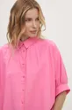 рожевий Бавовняна сорочка Answear Lab