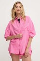 Рубашка Answear.LAB розовый 341669.TWK