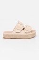 Answear Lab espadryle tekstylny beżowy h8.729.fh