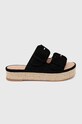 Answear Lab espadryle tekstylny czarny h8.729.fh