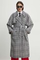 Answear.LAB kabát gyapjú keverékből 19398.TWK szürke WW24