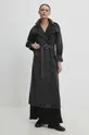 čierna Rifľový kabát Answear Lab