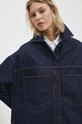Answear Lab kurtka jeansowa granatowy fw6223.tw